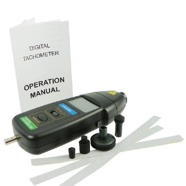 2 Way Digital Tachometer Contact/Photo Laser Non Contact Tachometer - fast shipping 🇺🇸