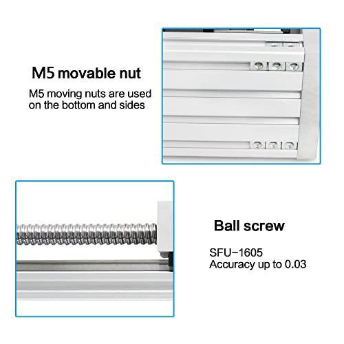 200mm Stroke CNC Linear Stage Motion Actuator X Y Z Axis Linear Slide Rail Aluminum Alloy Cross Sliding Table Linear Rail Guide SFU1605 Ballscrew+Nema23 57 Stepper Motor for CNC - fast shipping 🇺🇸