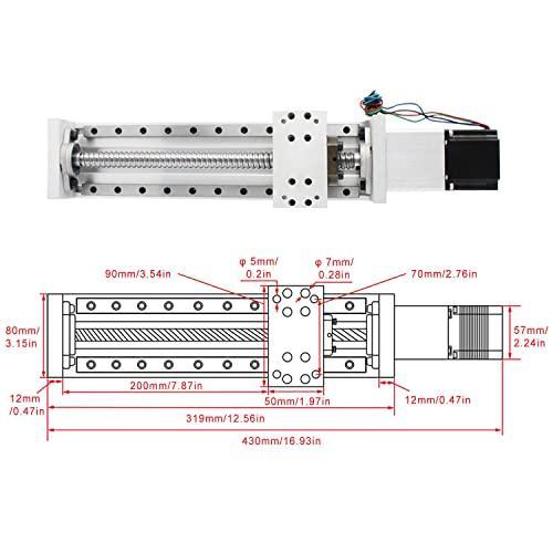 200mm Stroke CNC Linear Stage Motion Actuator X Y Z Axis Linear Slide Rail Aluminum Alloy Cross Sliding Table Linear Rail Guide SFU1605 Ballscrew+Nema23 57 Stepper Motor for CNC - fast shipping 🇺🇸