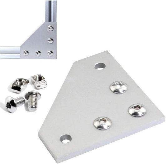 2020 Aluminum Corner Connector 90 Degree T-shape, 60 x 60 x 4mm, L type, V groove, extrusion Profile - fast shipping 🇺🇸
