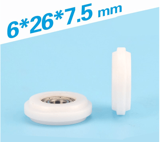 2020 Aluminum Extrusion Profile 6mm Bore 26mm POM Plastic Y Type Track sliding Wheel Bearing 6x26x7.5mm - fast shipping 🇺🇸