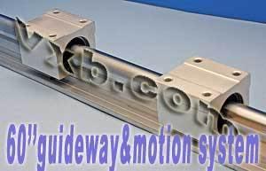 20mm 60 Rail Guideway System w/2 Slide Units Linear Motion - fast shipping 🇺🇸
