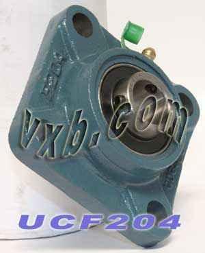 20mm Bearing UCF-204 + Square Flanged Cast Housing Mounted Bearing - fast shipping 🇺🇸