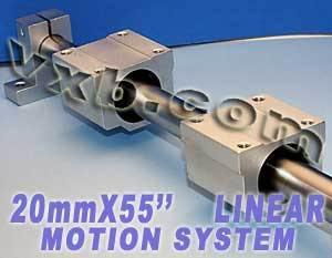 20mm Linear Shaft 55 2 Slide Units 2 Shaft Supports Linear Motion - fast shipping 🇺🇸