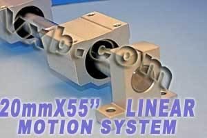 20mm Linear Shaft 55 2 Slide Units 2 Shaft Supports Linear Motion - fast shipping 🇺🇸