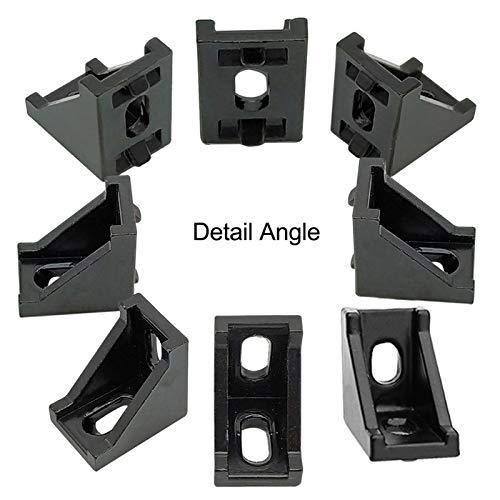 20-Sets Black 2020 Series Aluminum Profile Connector Set - Rail Accessories - fast shipping 🇺🇸