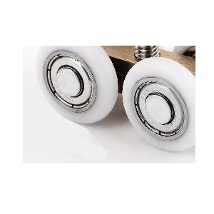 21mm OD Sliding Hanging Door Rail 4 Wheels Roller Hardware - fast shipping 🇺🇸