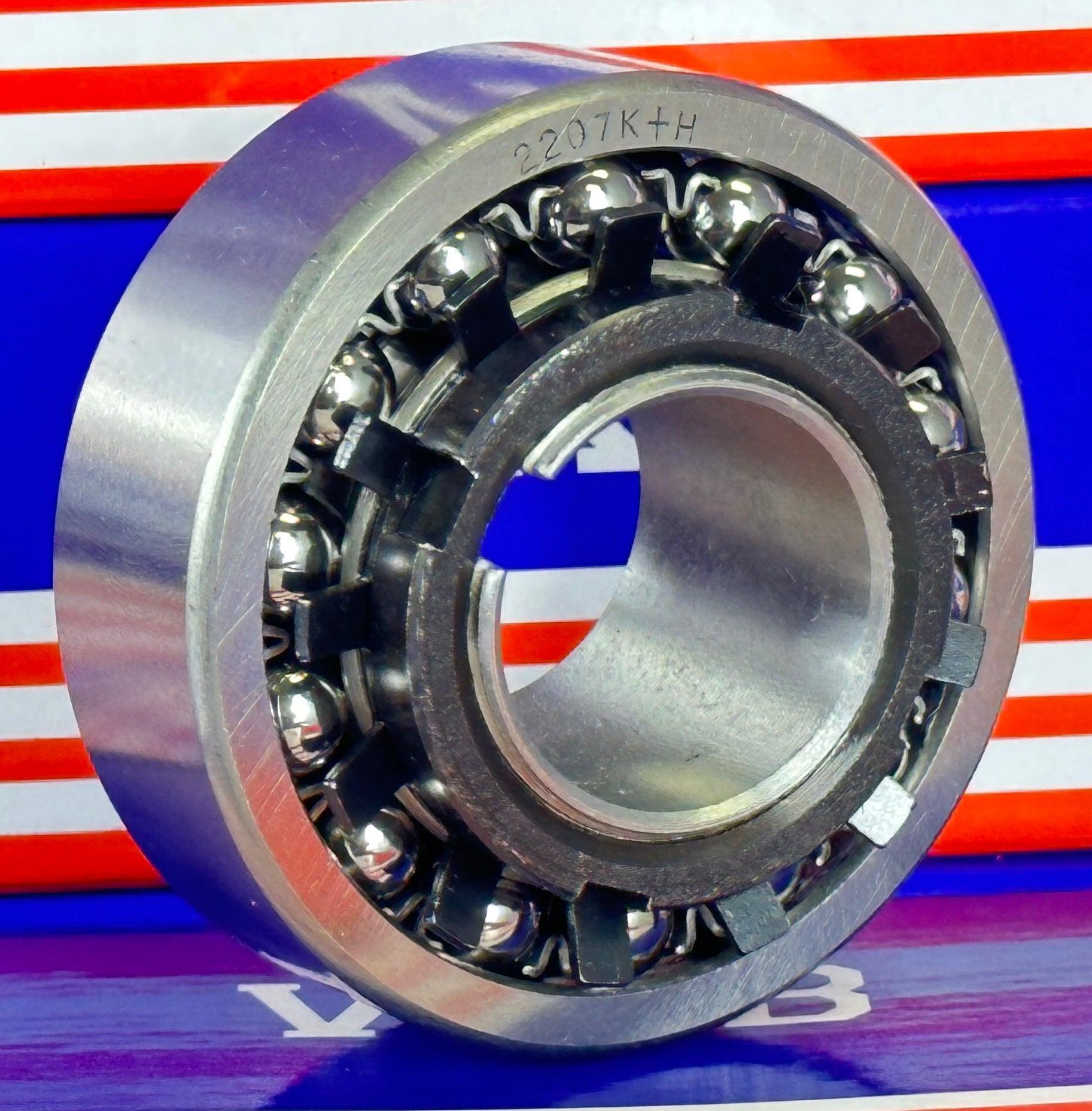 2207K+H Tapered Self Aligning Ball Bearing - Adapter Sleeve 30x72x23mm - fast shipping 🇺🇸