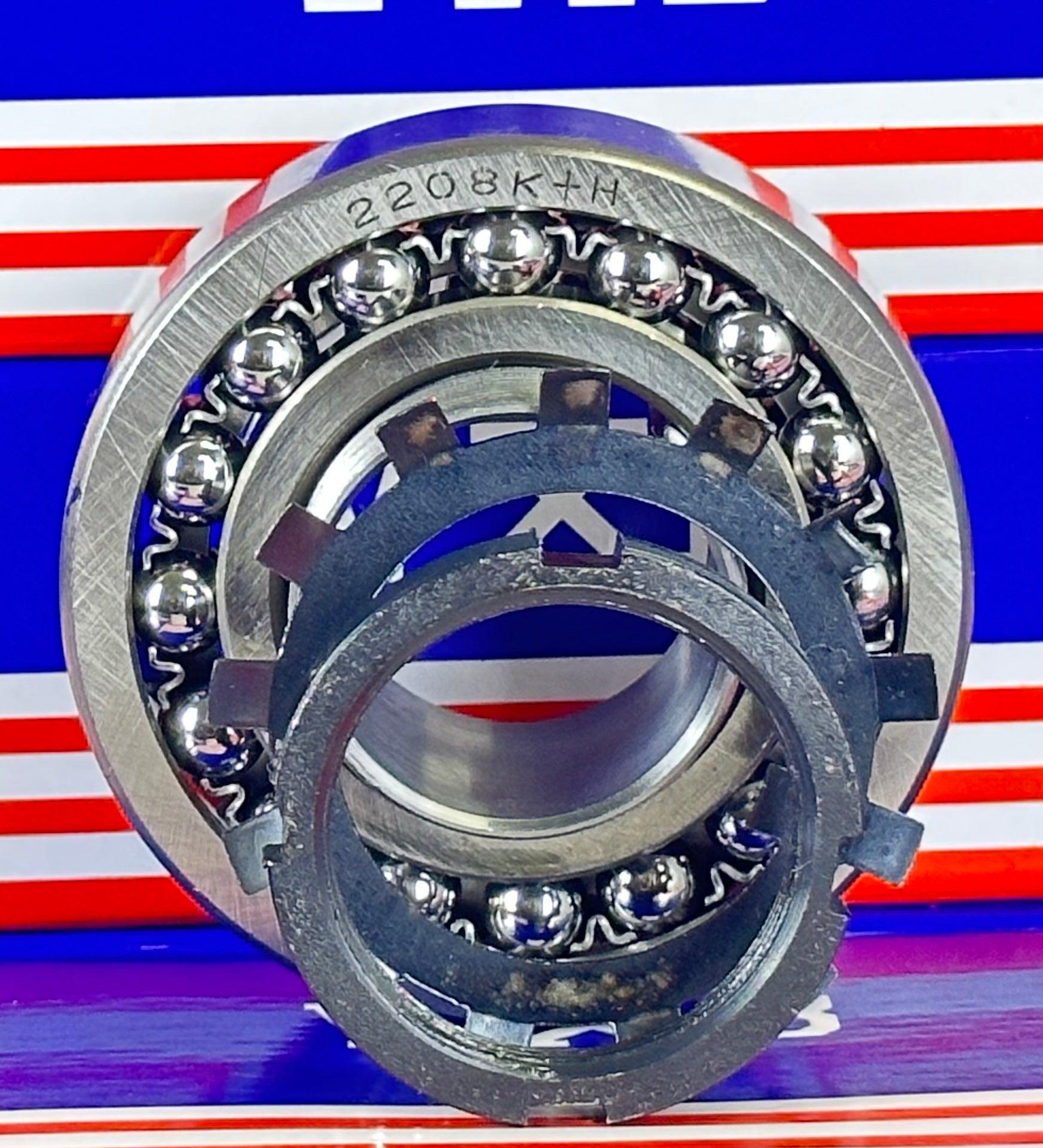 2208K+H Tapered Self Aligning Ball Bearing - Adapter Sleeve 35x80x23mm - fast shipping 🇺🇸