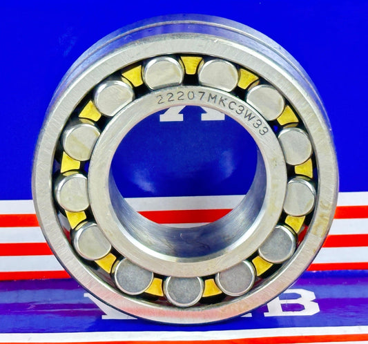 22207MKC3W33 Spherical Roller Bearing 35x72x23mm - Tapered Bore - fast shipping 🇺🇸