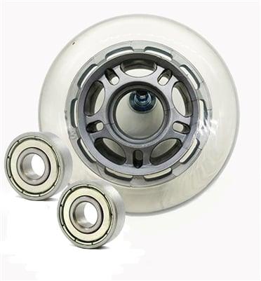 22mm ID 72mm OD Luggage Wheel + 2 Shielded Bearing 17x22x7mm - fast shipping 🇺🇸