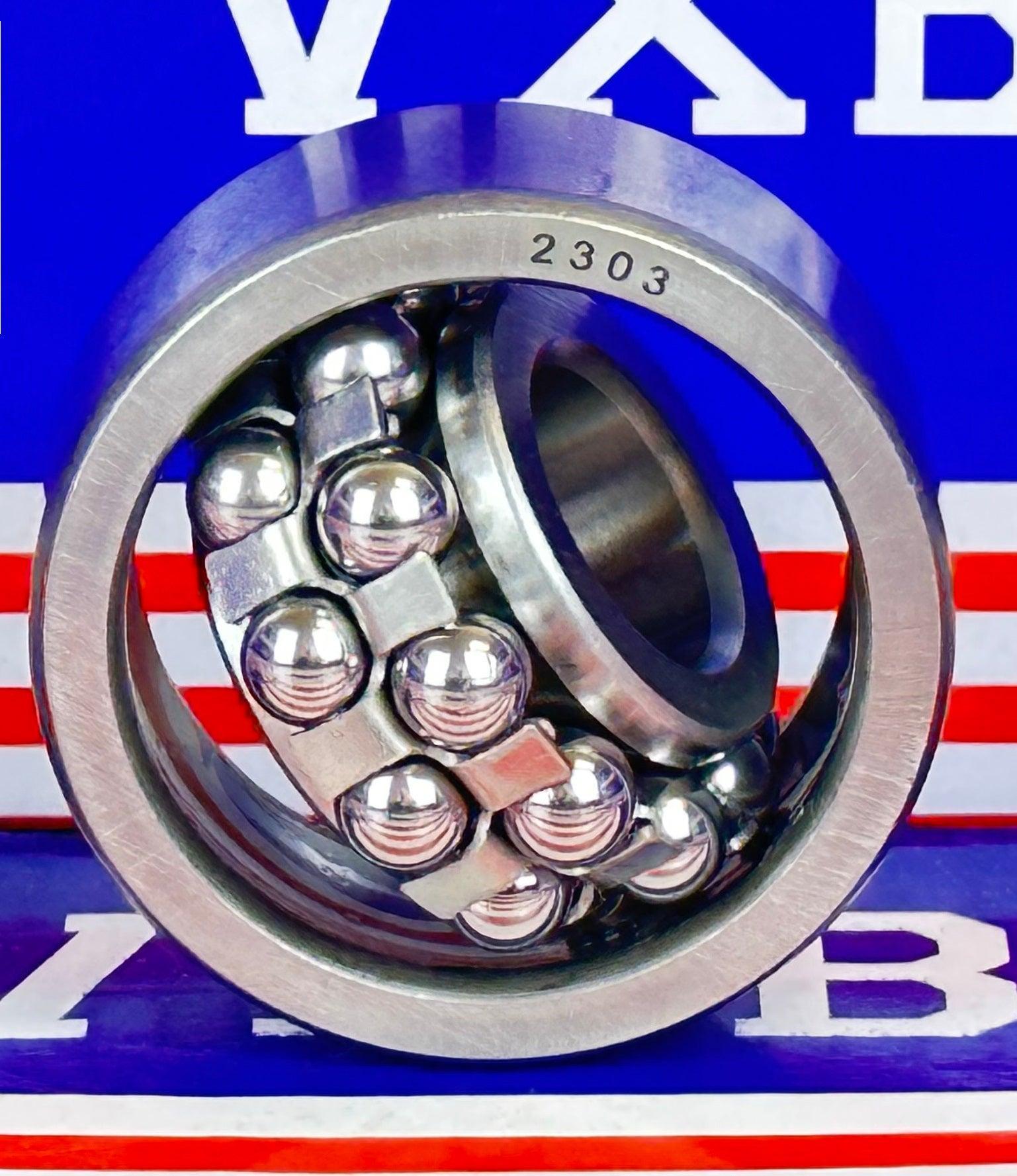 2303 Self Aligning Ball Bearing 17x47x19mm - fast shipping 🇺🇸