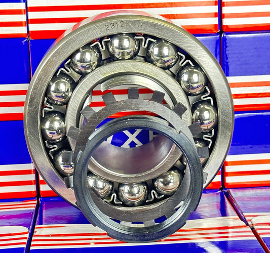 2312K+H Tapered Self Aligning Ball Bearing - Adapter Sleeve 55x130x46mm - fast shipping 🇺🇸