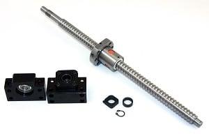 25 inch Travel Stroke 16mm Anit-Backlash Ballscrew set - Nut & Bearing Supports - fast shipping 🇺🇸