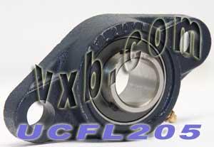 25mm Bearing UCFL-205 + 2-Bolt Flanged Cast Housing Mounted Bearing - fast shipping 🇺🇸
