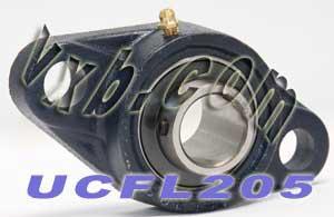 25mm Bearing UCFL-205 + 2-Bolt Flanged Cast Housing Mounted Bearing - fast shipping 🇺🇸
