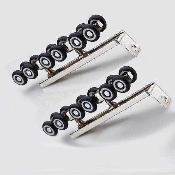 264lbs Load Capacity Pair of 12 Wheels Sliding Door Hardware - fast shipping 🇺🇸