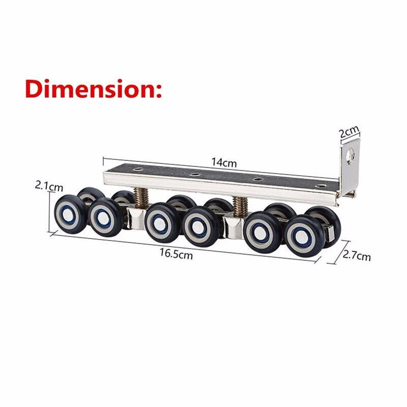 264lbs Load Capacity Pair of 12 Wheels Sliding Door Hardware - fast shipping 🇺🇸