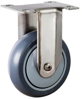 2" 110 Lbs Caster Wheel - Plate Stainless Steel TPR - fast shipping 🇺🇸