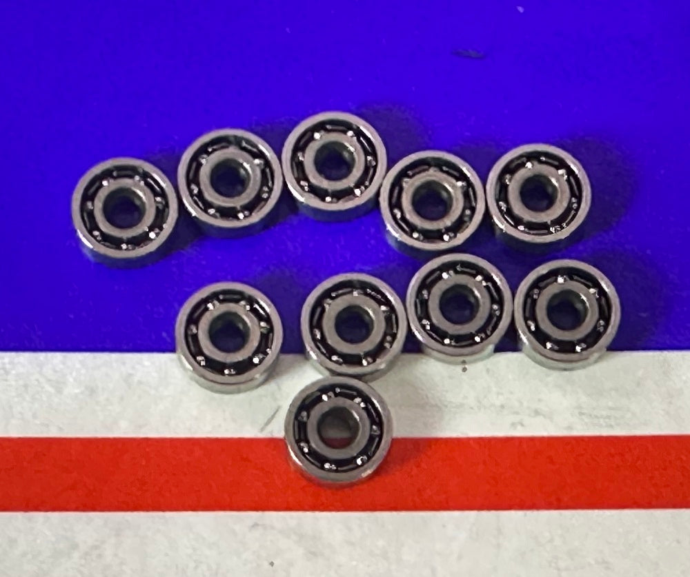 10-Pack 1.5x5x2 Stainless Steel Open Miniature Bearing - fast shipping 🇺🇸