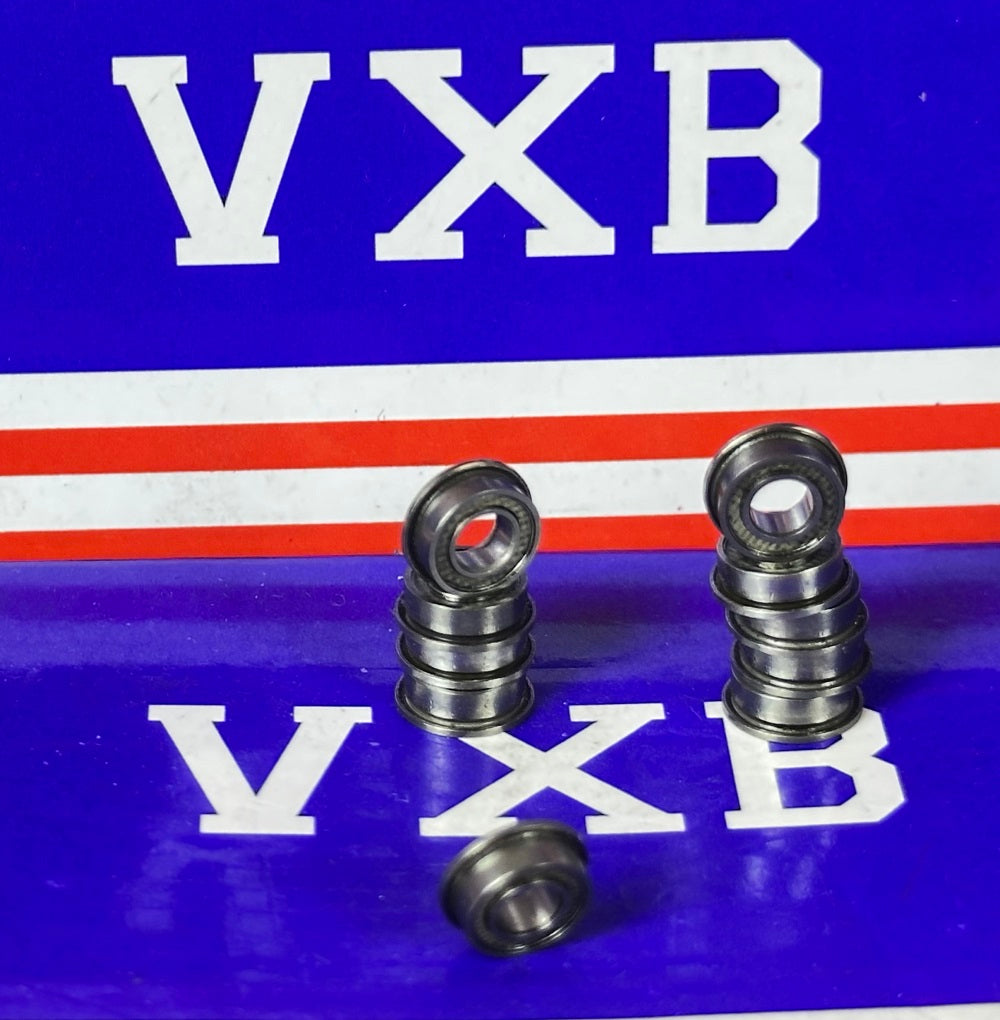 10-Pack Flanged PTFE Sealed Miniature Ball Bearings 4x8x3mm - fast shipping 🇺🇸