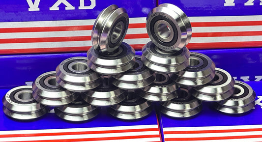16-Pack RM2-2RS 3/8'' V Groove Roller Ball Bearing - fast shipping 🇺🇸