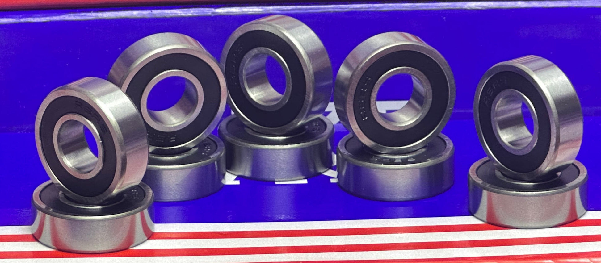 10-Pack Sealed Bearing R6-2RS 3/8" x 7/8" x 9/32" - Miniature - fast shipping 🇺🇸