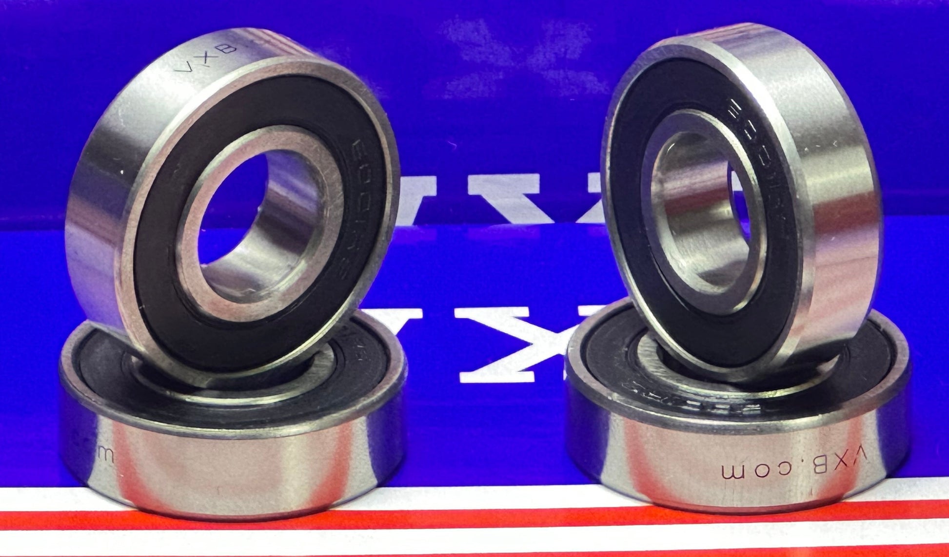 4-Pack 6001-2RS Bearings 12x28x8 Ball Bearings Double Sided Rubber Sealed - fast shipping 🇺🇸