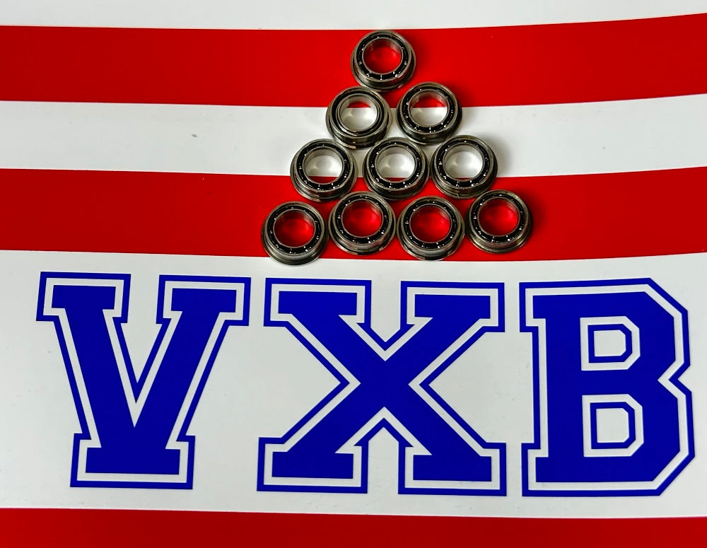 10-Pack Flanged Bearings 5x8 Open 5x8x2 Miniature - fast shipping 🇺🇸
