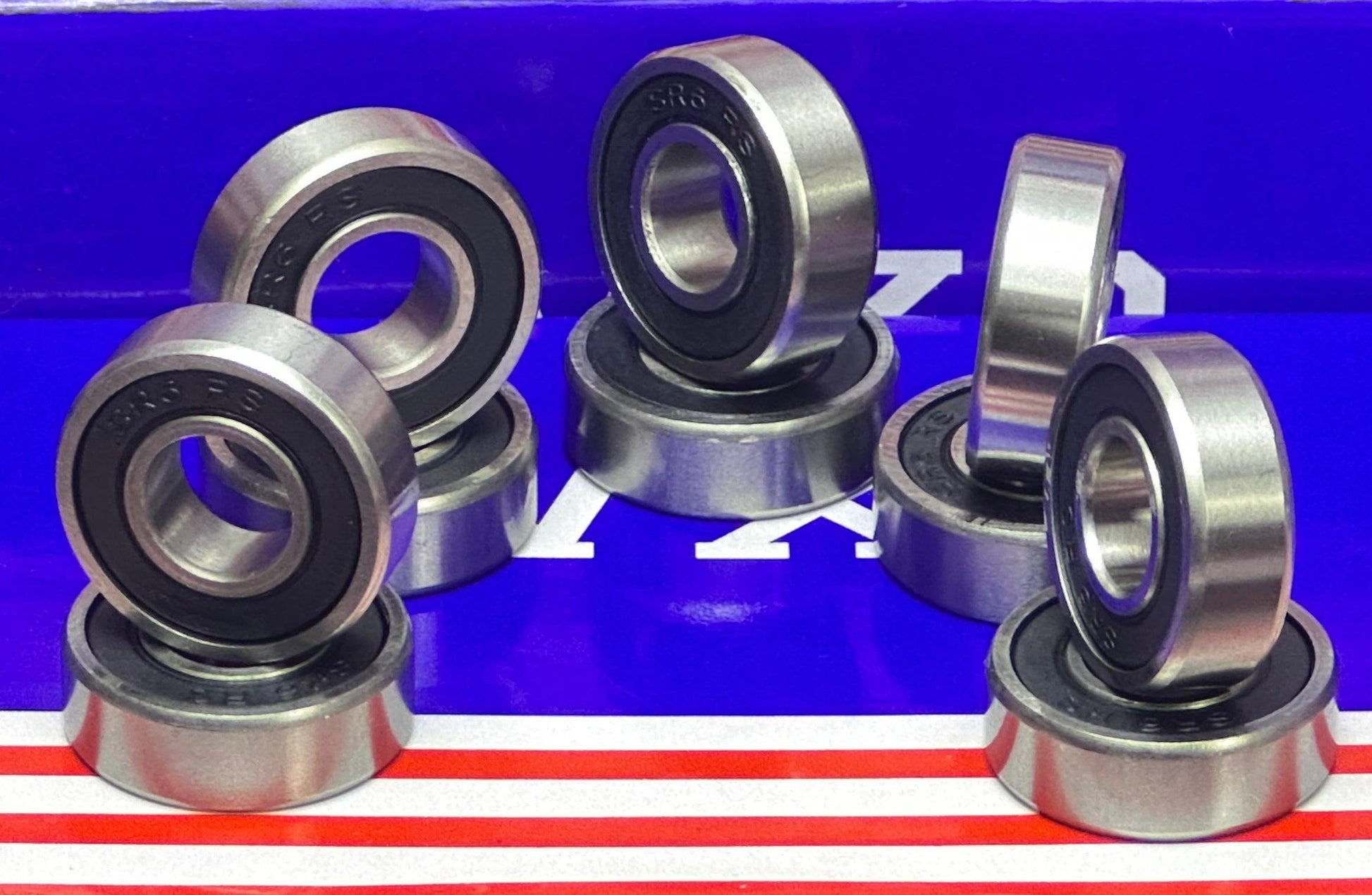 10-Pack Stainless Steel Ball Bearings SR6-2RS - fast shipping 🇺🇸