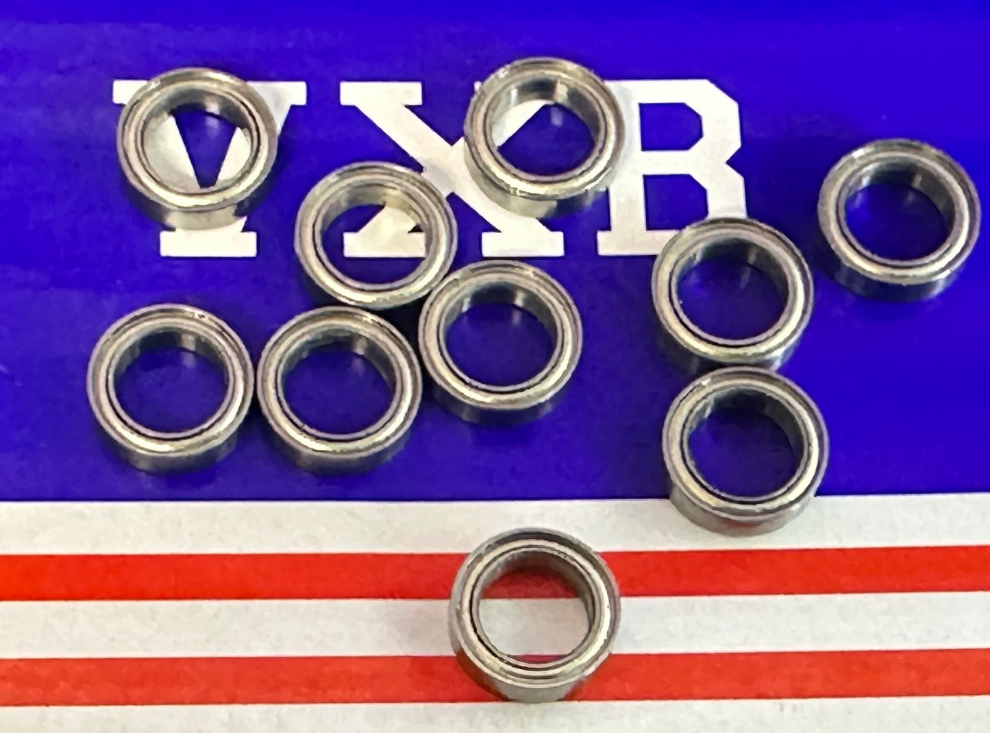 10-Pack 8x12x3.5mm Stainless Steel Bearing - Shielded - Miniature - fast shipping 🇺🇸
