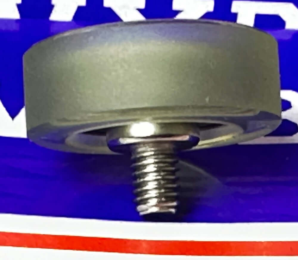 PU10x40x10-2RS Green Polyurethane Bearing with M6 x 8mm Stud - fast shipping 🇺🇸