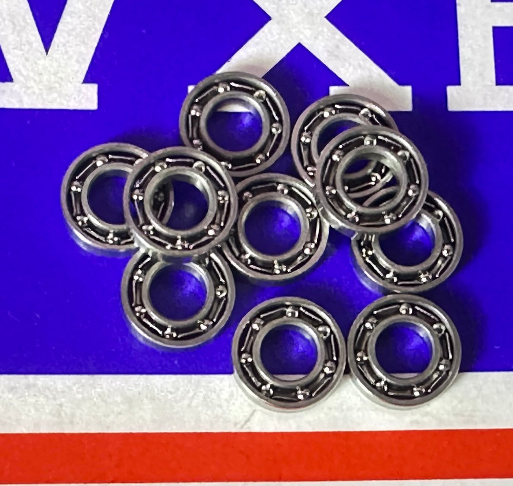 10-Pack ABEC-3 Bearings 4x8x2 Stainless Steel Open Miniature 4mm Bore - fast shipping 🇺🇸