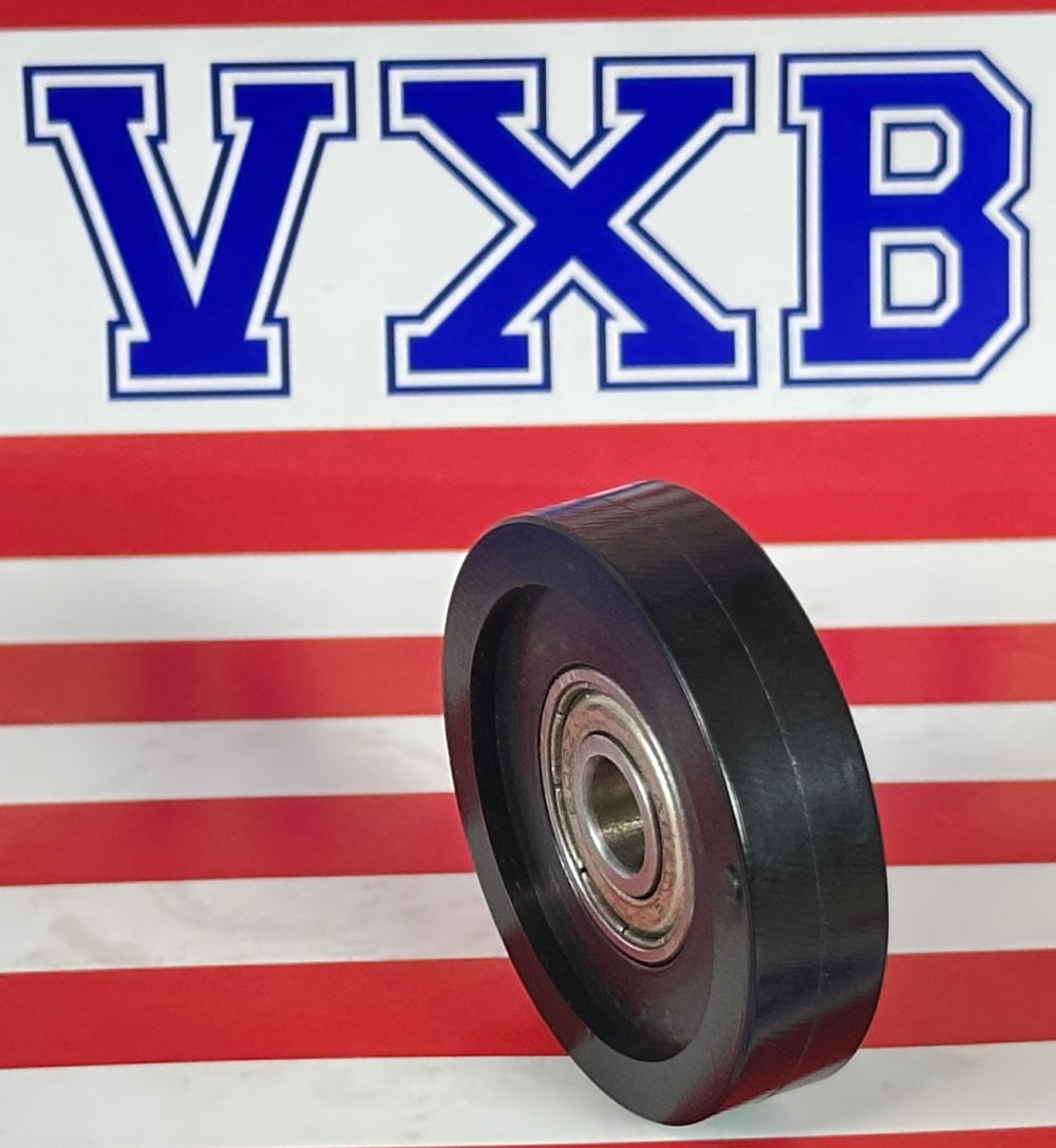 8x44x11mm Polyurethane Wheel Roller Bearing - Black Tire Sliding Guide - fast shipping 🇺🇸