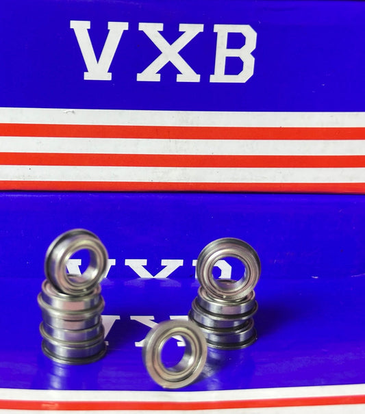10-Pack Flanged Shielded Bearings MF148ZZ 8x14x4 Miniature - fast shipping 🇺🇸
