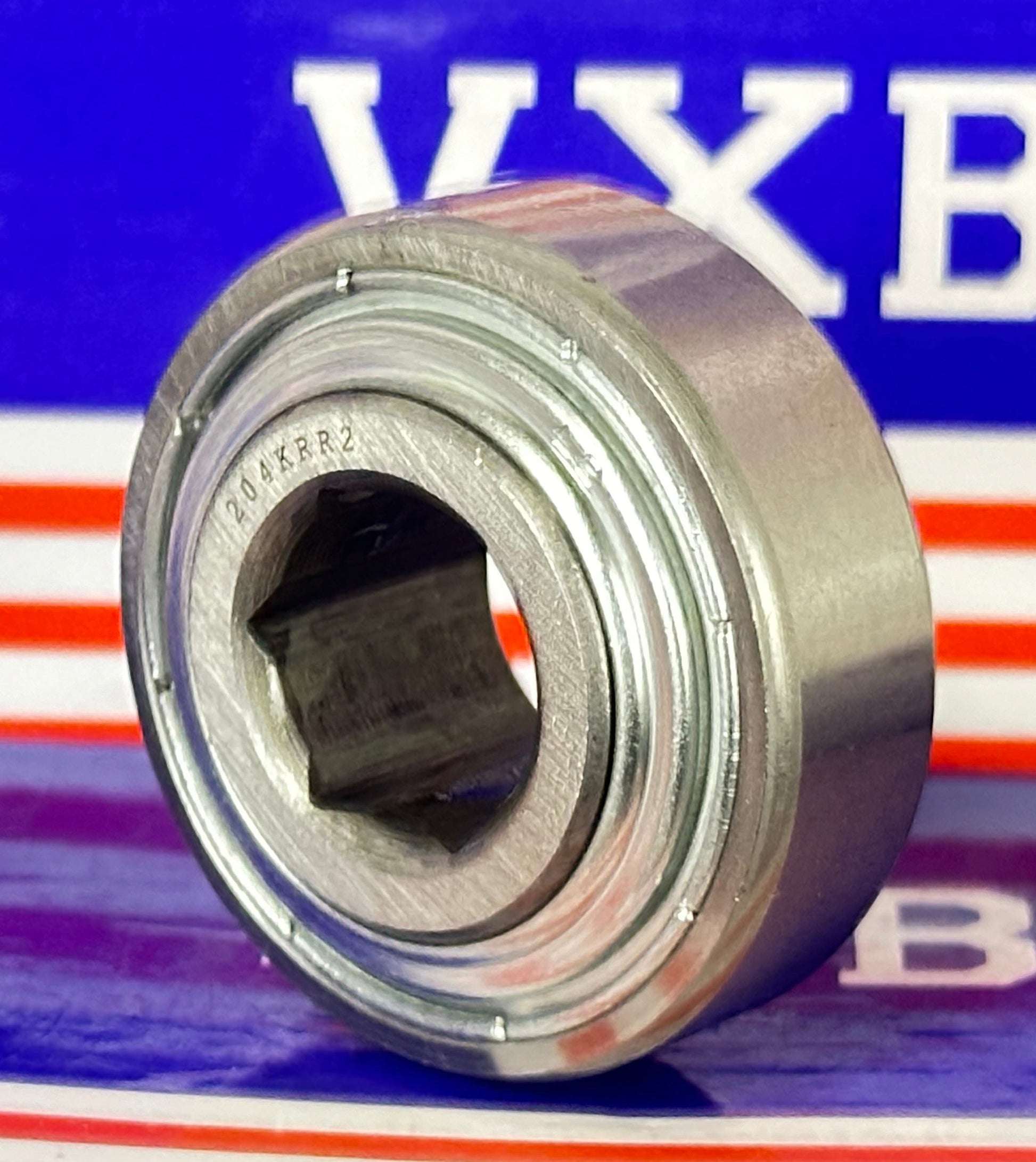 204KRR2 Agricultural Machinery bearing - Two Single lip Seals & Hex bore - fast shipping 🇺🇸