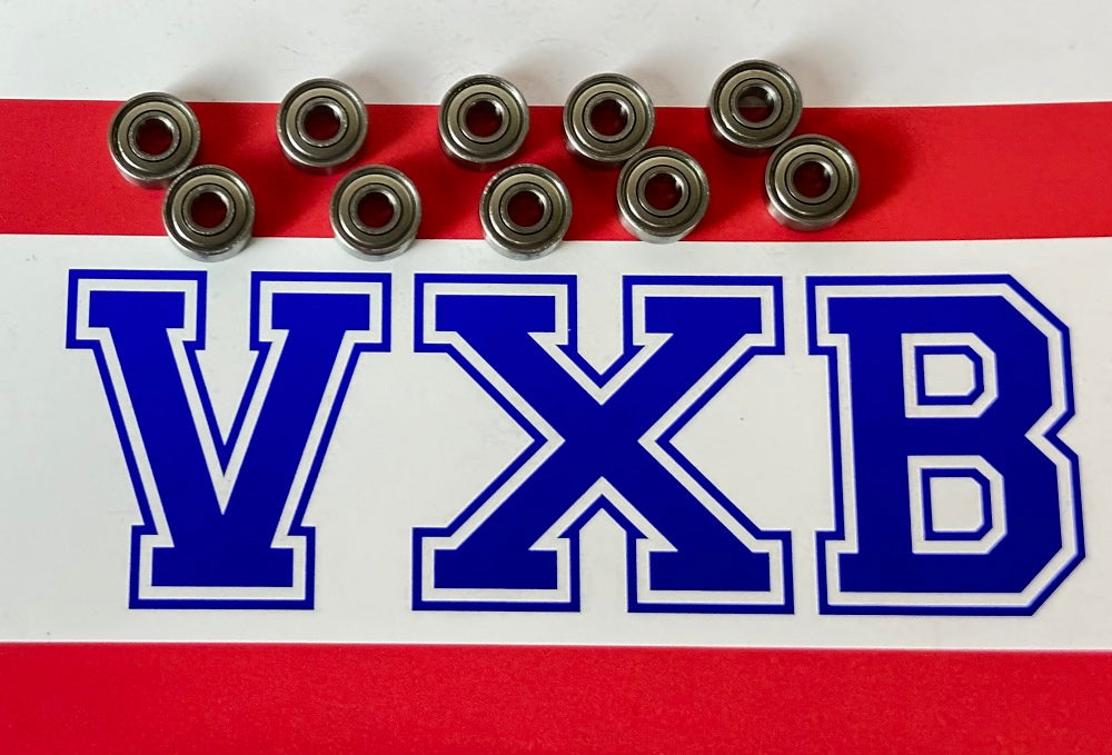 10-Pack Bearings R2-5ZZ 1/8" x 5/16x9/64 inch Miniature Bearings