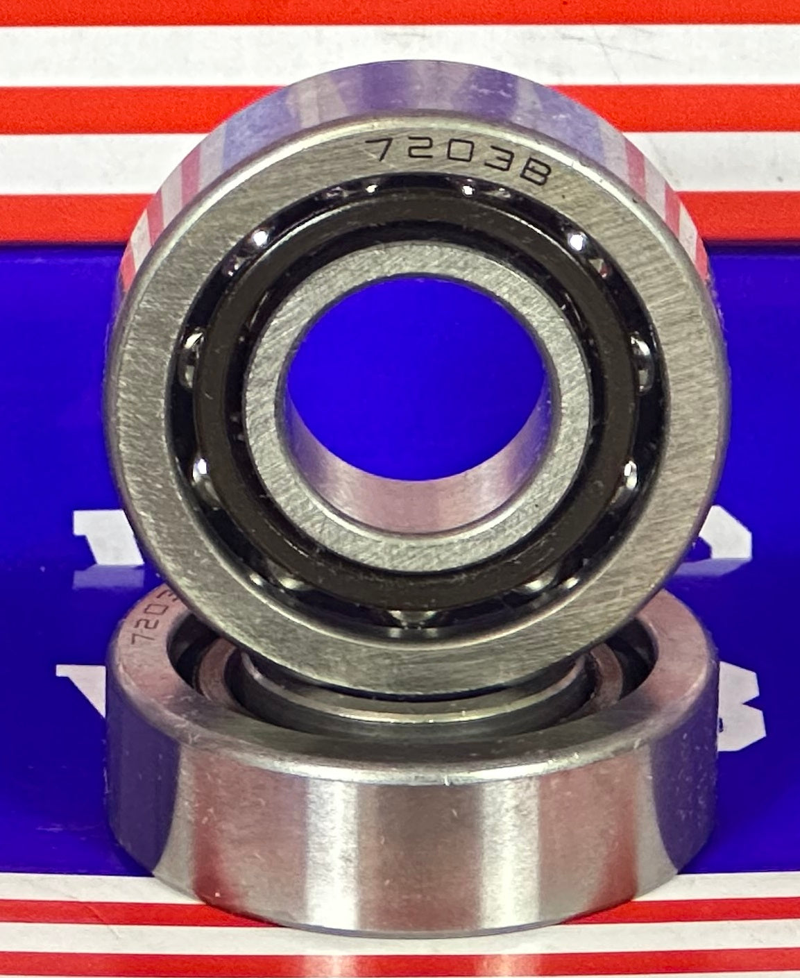 2-Pack Angular Contact Bearings 7203B 17x40x12mm - fast shipping 🇺🇸