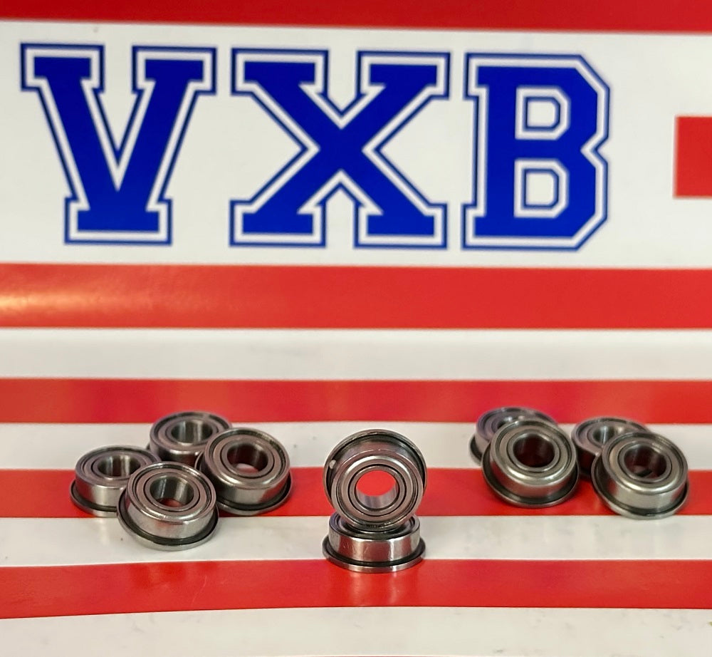 10-Pack Flanged Shielded Bearings 5x11x4 Miniature - fast shipping 🇺🇸