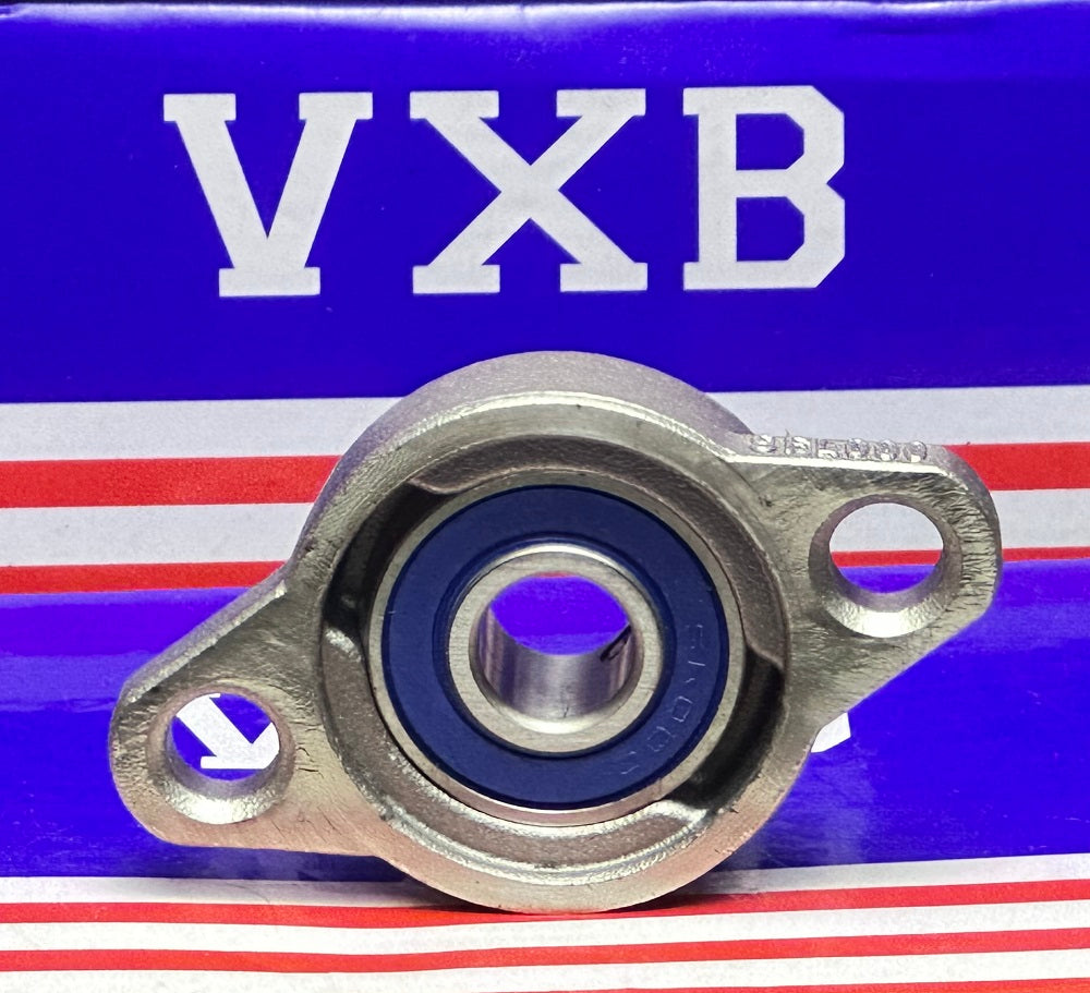 10mm Miniature Flanged Block Stainless Steel Mounted Bearing - fast shipping 🇺🇸