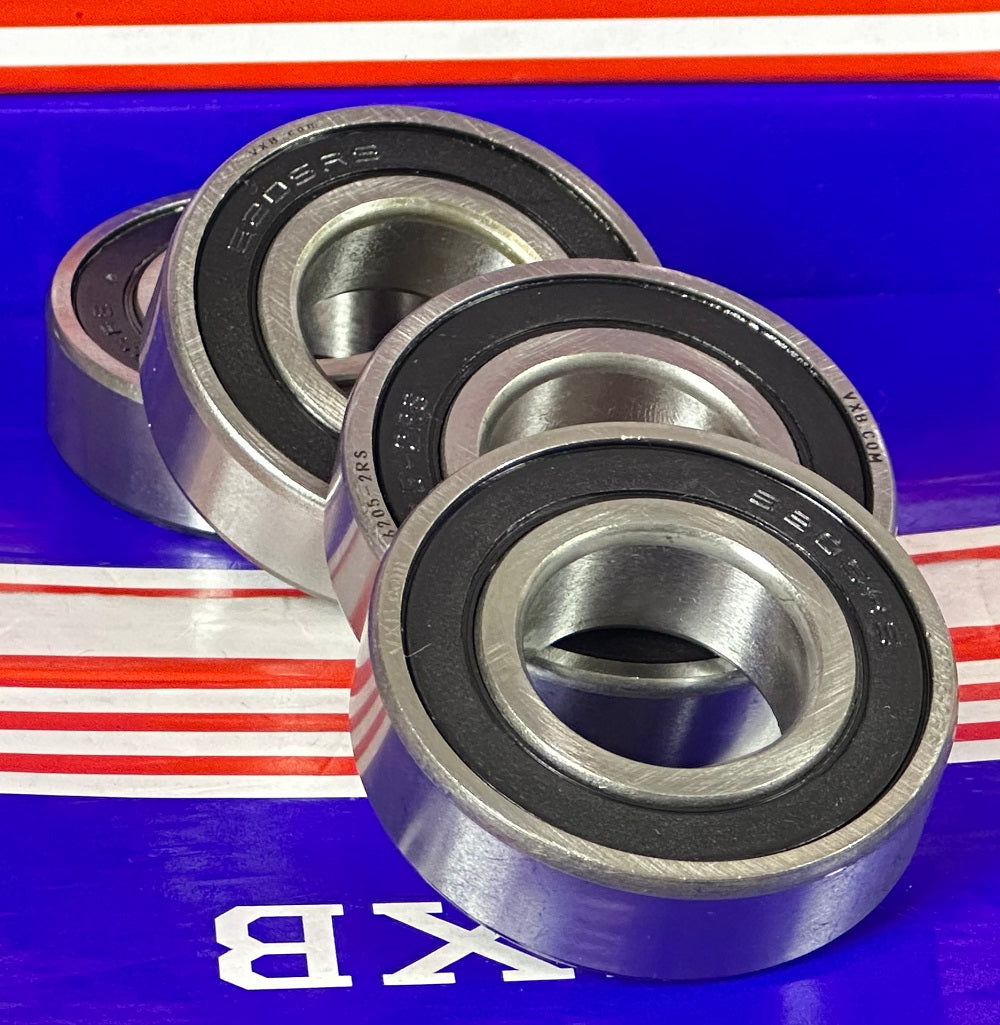 4-Pack 6205-2RS Ball Bearings Dual Sided Rubber Sealed 6205RS - fast shipping 🇺🇸