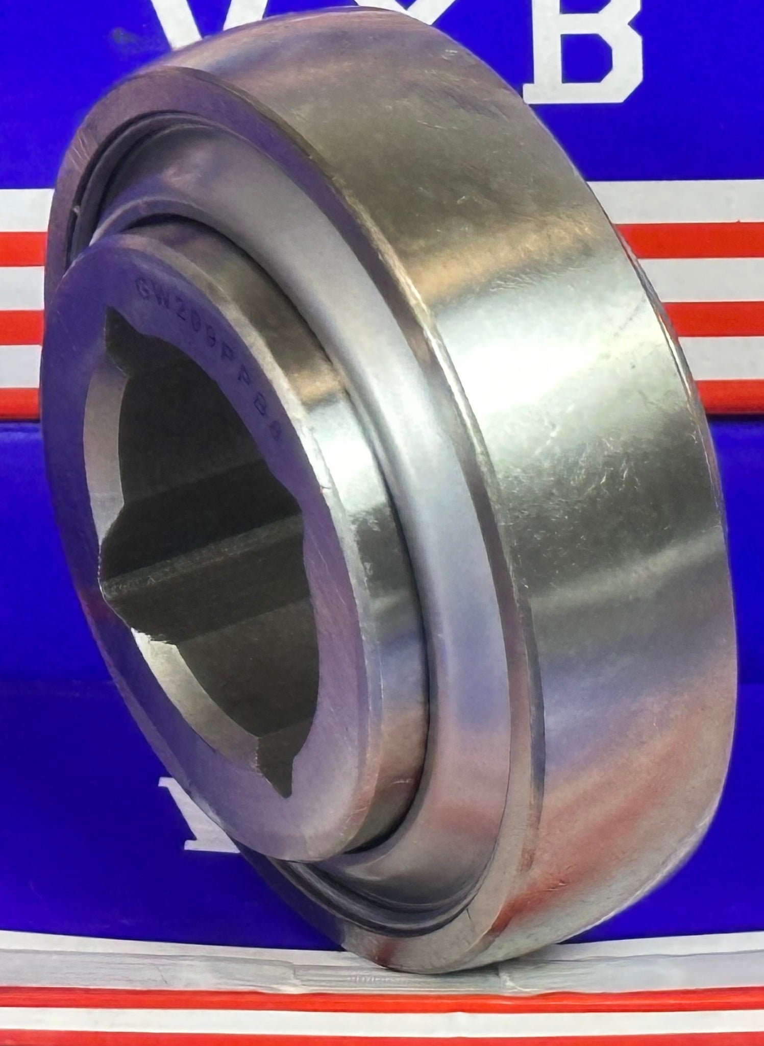 GW209PPB8 Agricultural Heavy Duty Bearing, 1-1/4" Square Bore Disc Bearing Greasable - fast shipping 🇺🇸
