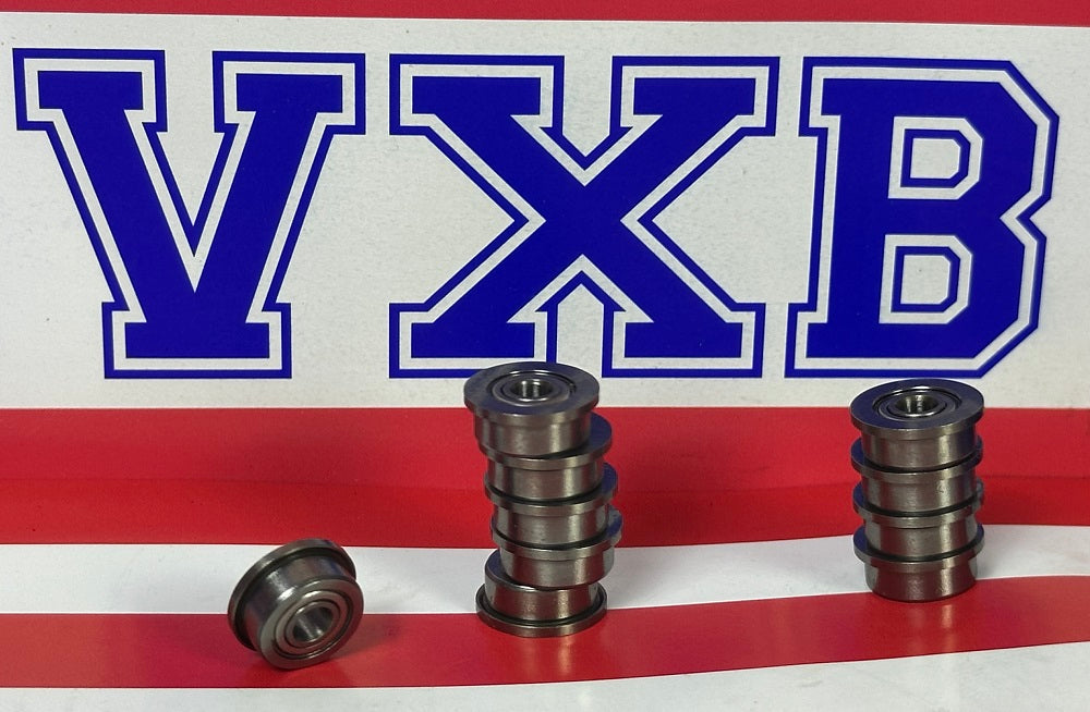 10-Pack Flanged Bearings 3x9x4 - Shielded - Miniature - fast shipping 🇺🇸