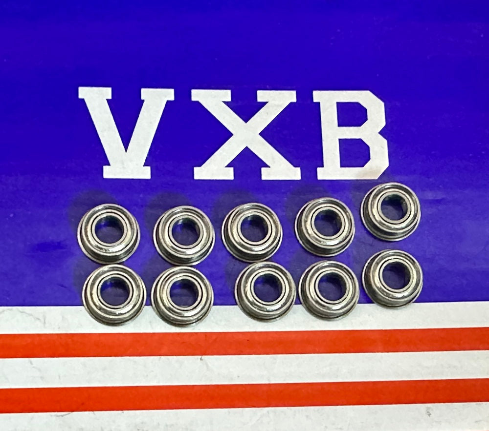 10-Pack Flanged Shielded Bearings MF84ZZ 4x8x3 Miniature - fast shipping 🇺🇸