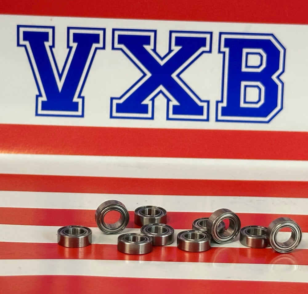 10-Pack 5mm Bore Stainless Steel Shielded Miniature Bearing - fast shipping 🇺🇸