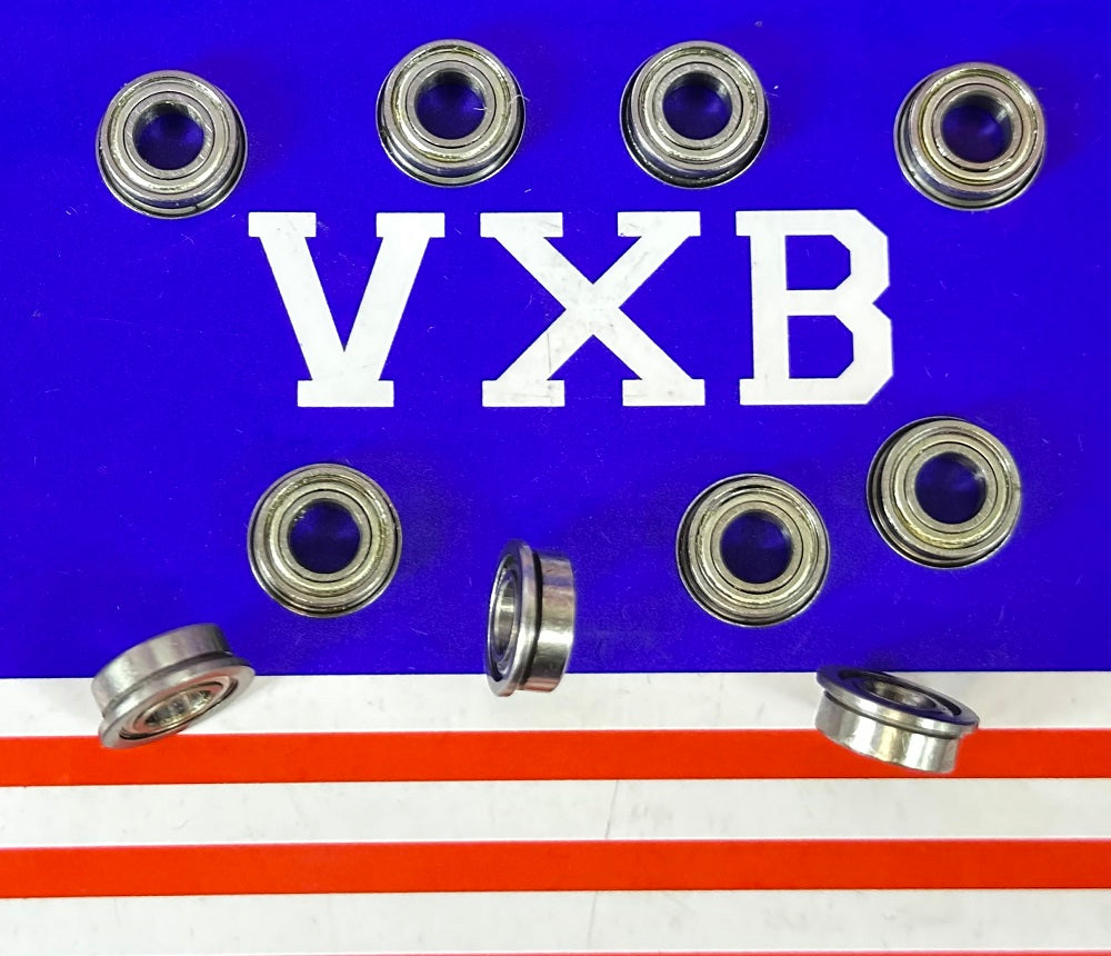 10-Pack Flanged Shielded Bearings MF105ZZ 5x10x4 Miniature - fast shipping 🇺🇸