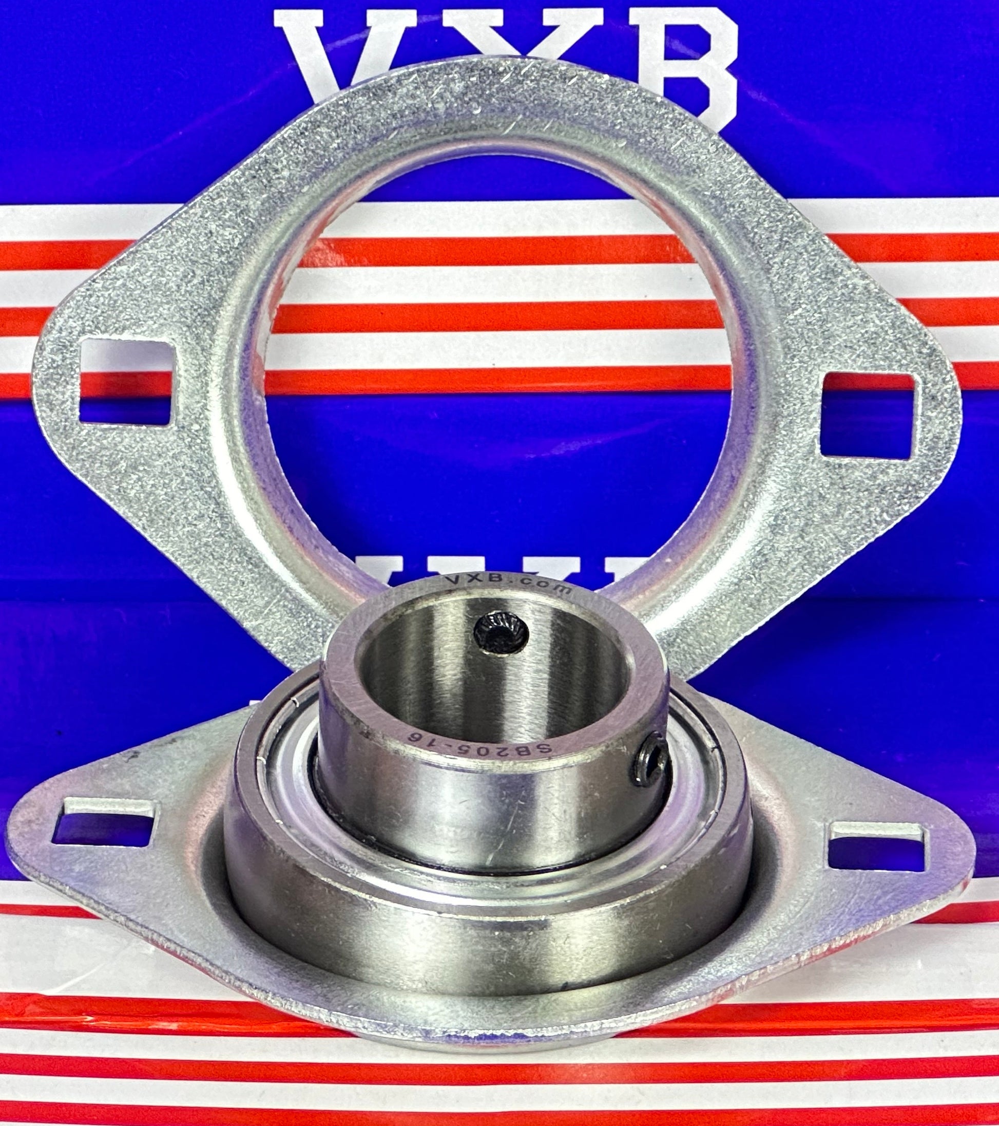 SBPFL205-16 Pressed Steel Housing Bearing 2-Bolt Flanged Mounted - fast shipping 🇺🇸