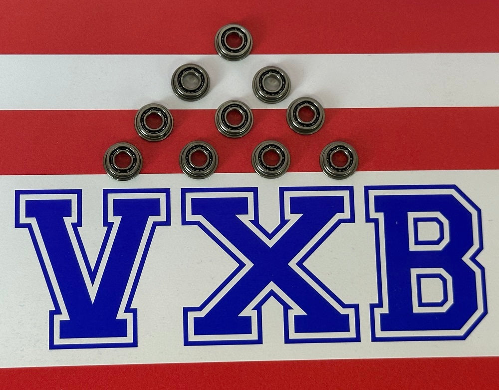 10-Pack Flanged Open Bearings 3x6x2 Miniature - fast shipping 🇺🇸