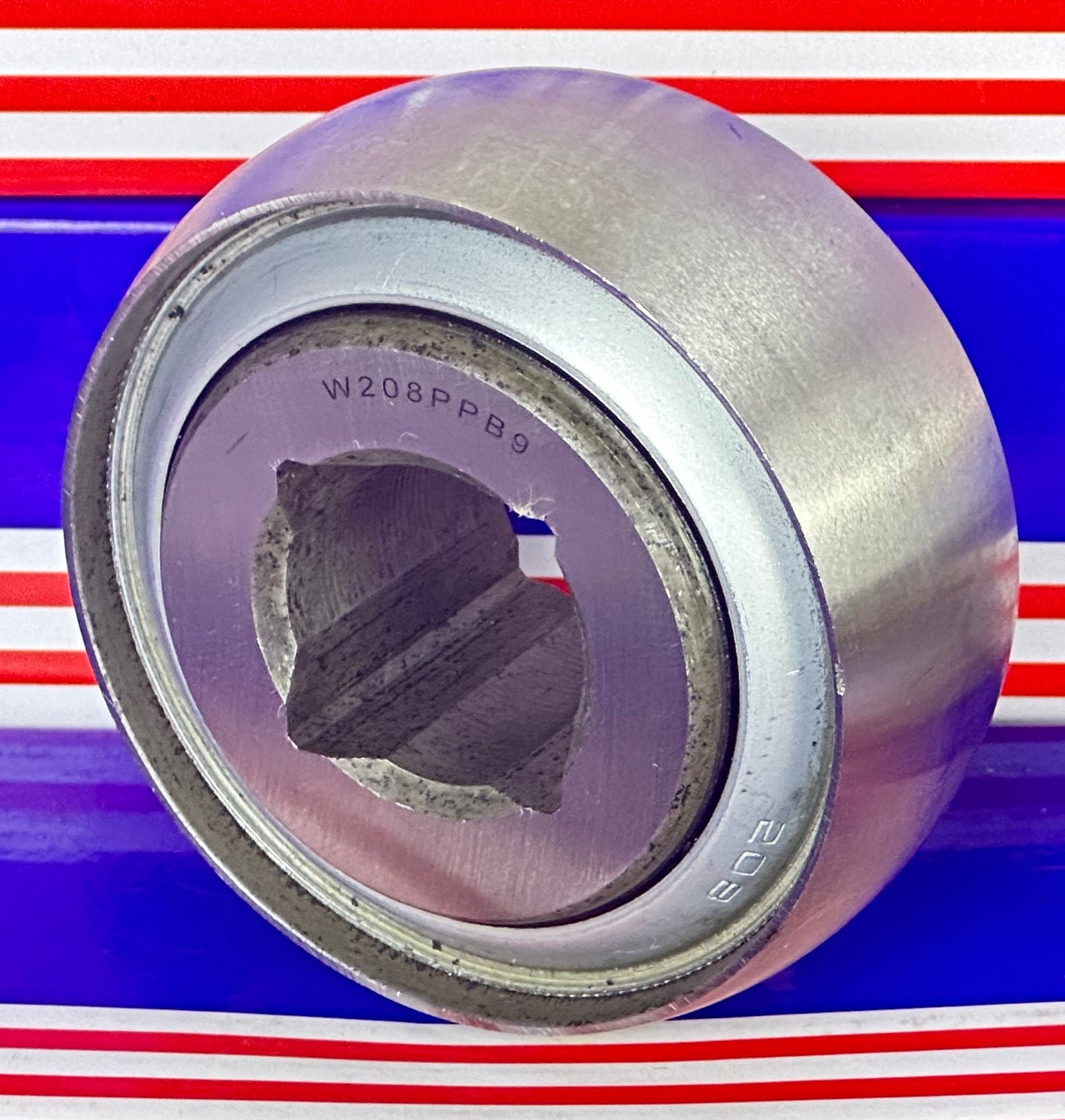 W208PPB9 Agriculture Heavy Duty Disc Harrow Bearing, Square Bore, Non-Relubricable, Two Triple Lip Seals, 1" Bore Bearing - fast shipping 🇺🇸