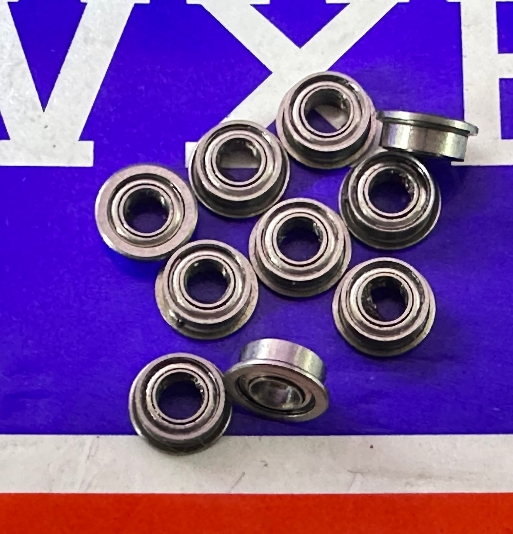 10-Pack Slot Car Flanged Sealed 3mm Bore Bearings 3x6x2.5mm - fast shipping 🇺🇸